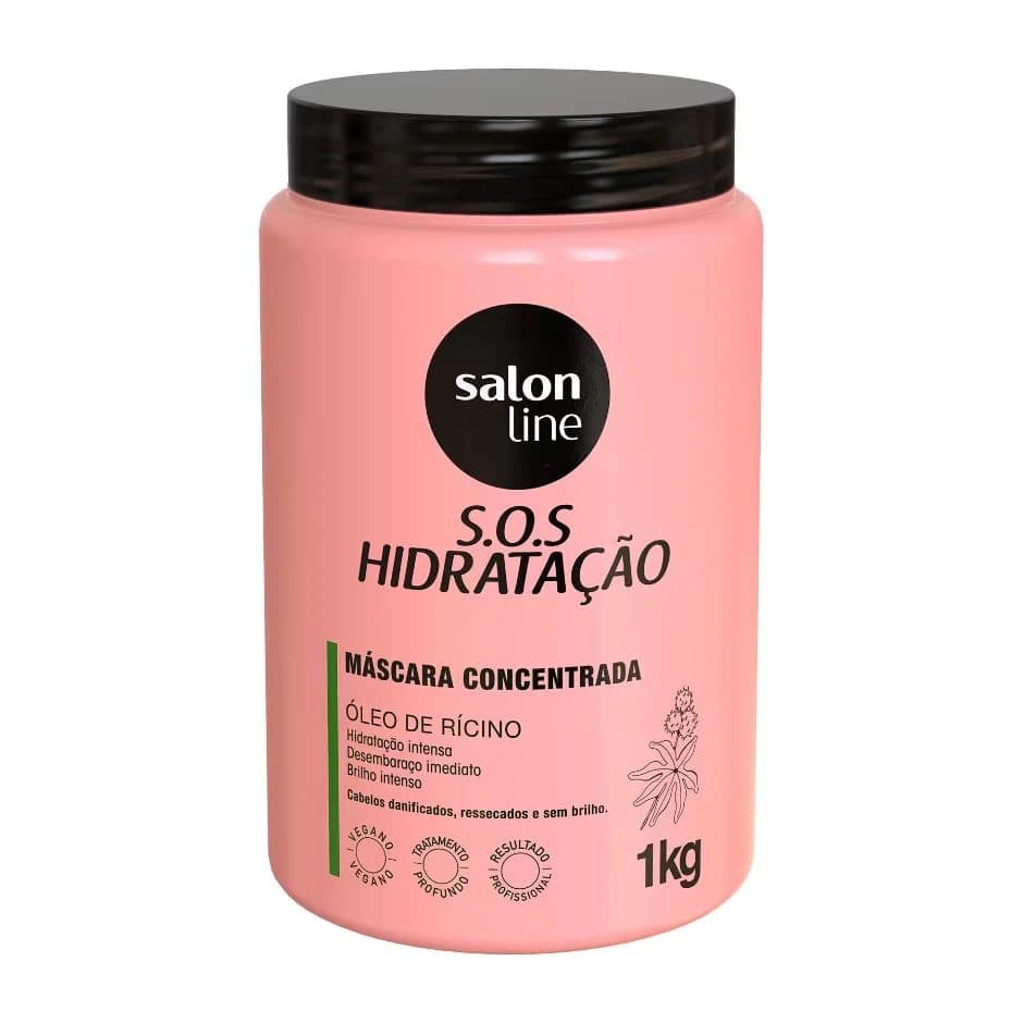 MASCARILLA HIDRATACION OLEO DE RECINO SALON LINE