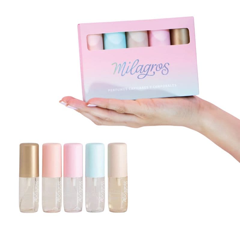KIT MINI PERFUMES CAPILARES X5 MILAGROS