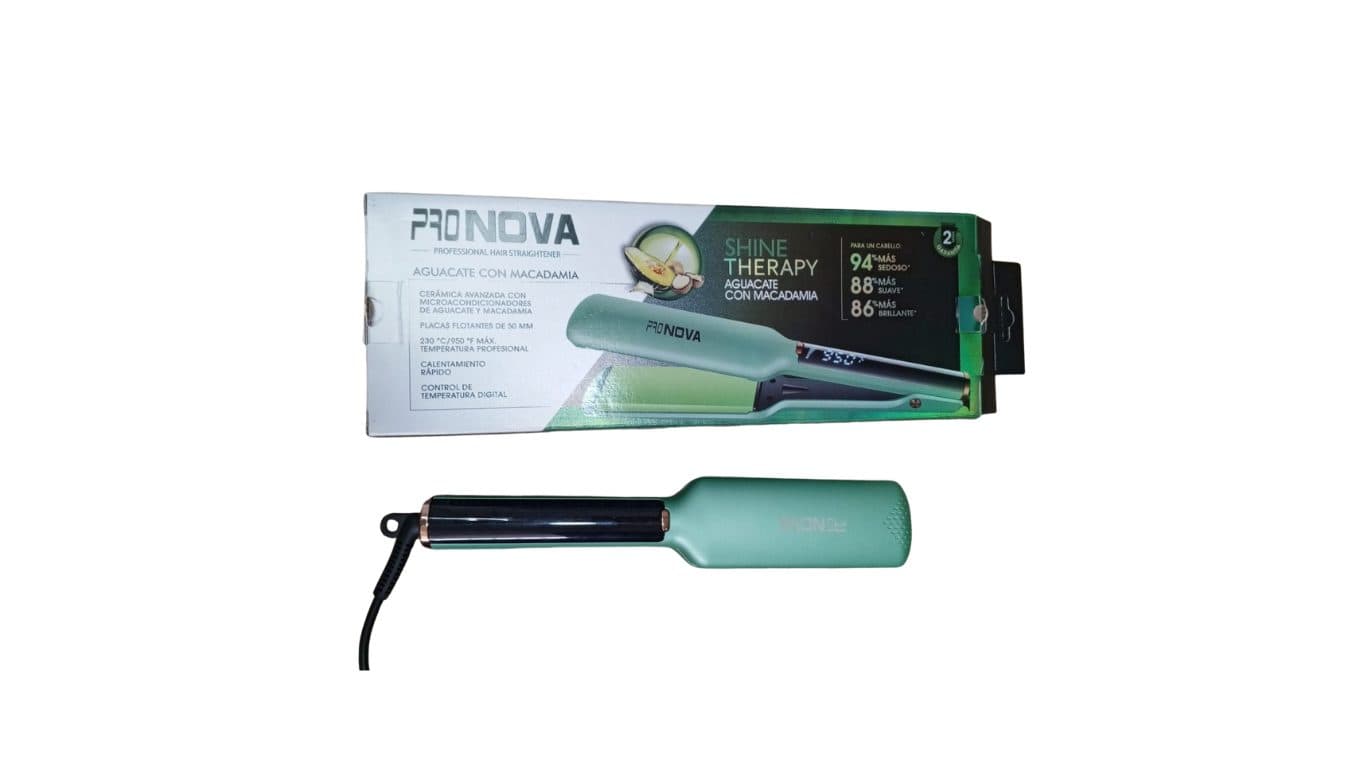 PLANCHA PRONOVA AGUACATE 9521 ELECTRICOS CAPILARES
